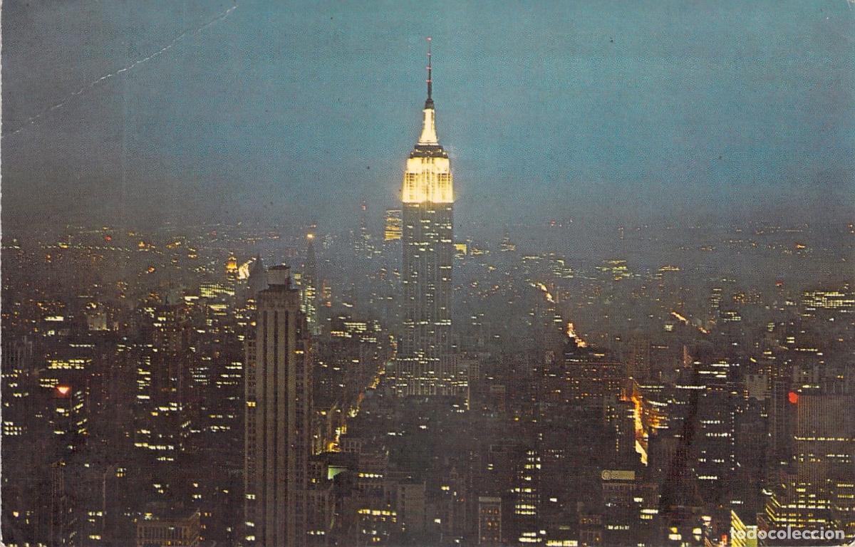 Postales: Postal de Nueva York, Vista Nocturna desde el RCA Building