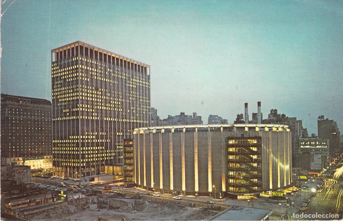 Postales: Postal de Madison Square Garden y Pennsylvania Plaza en Nueva York