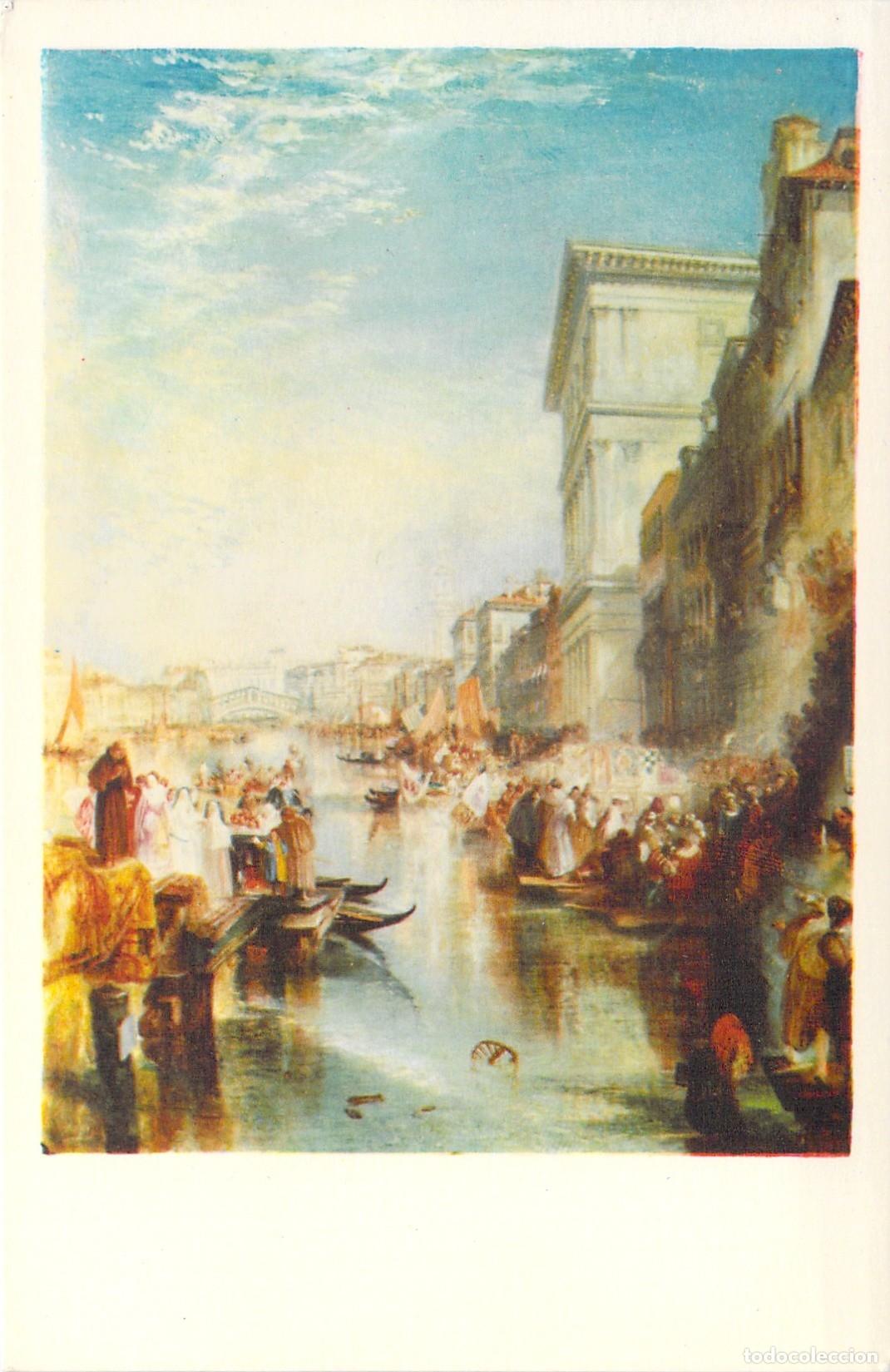 Postales: Postal de la obra The Grand Canal, Venice: Shylock de J.M.W. Turner