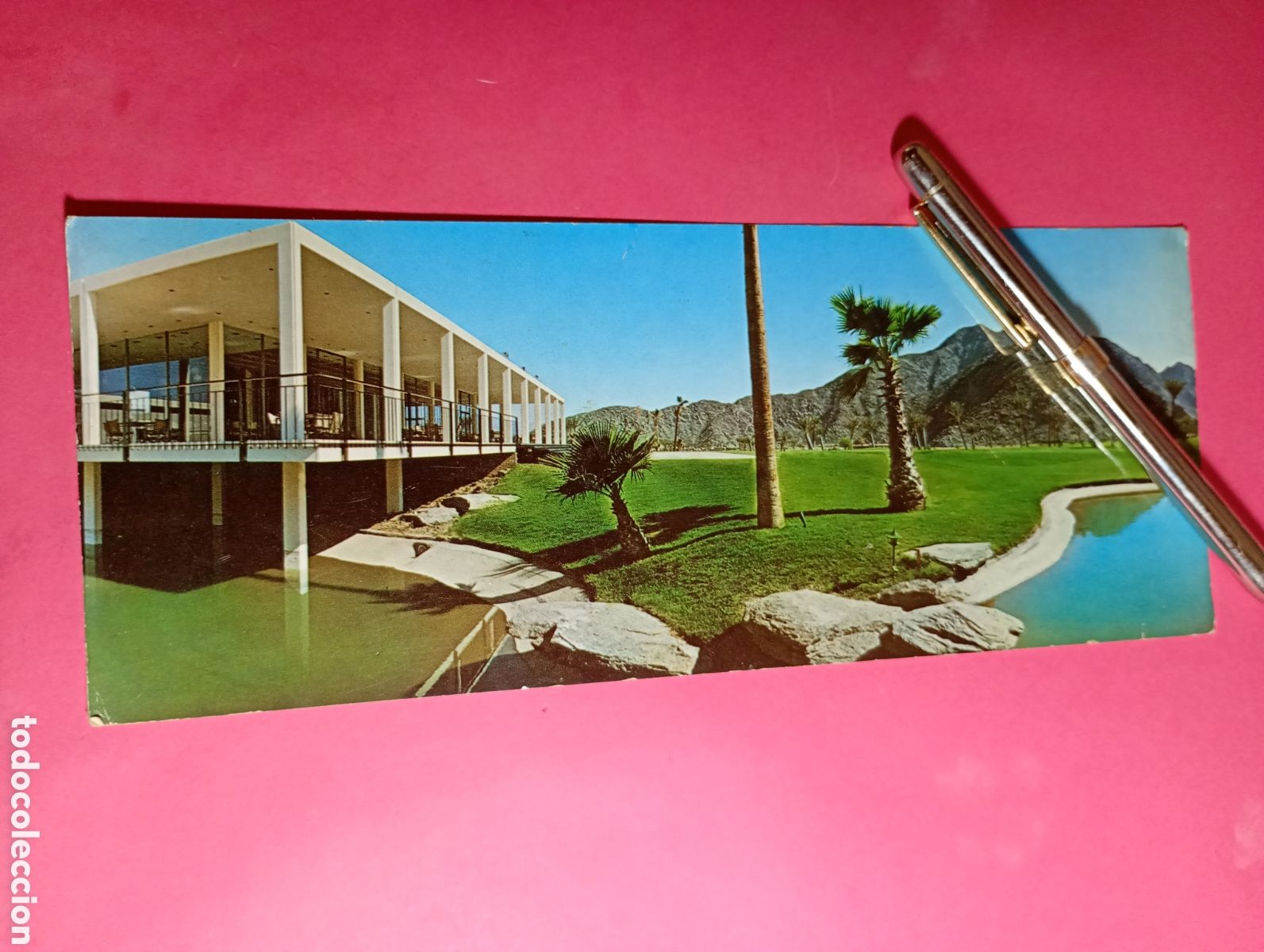 Postales: california u.s.a. ''eldorado country club'' palm desert color, escrita, doble tama&ntilde;o