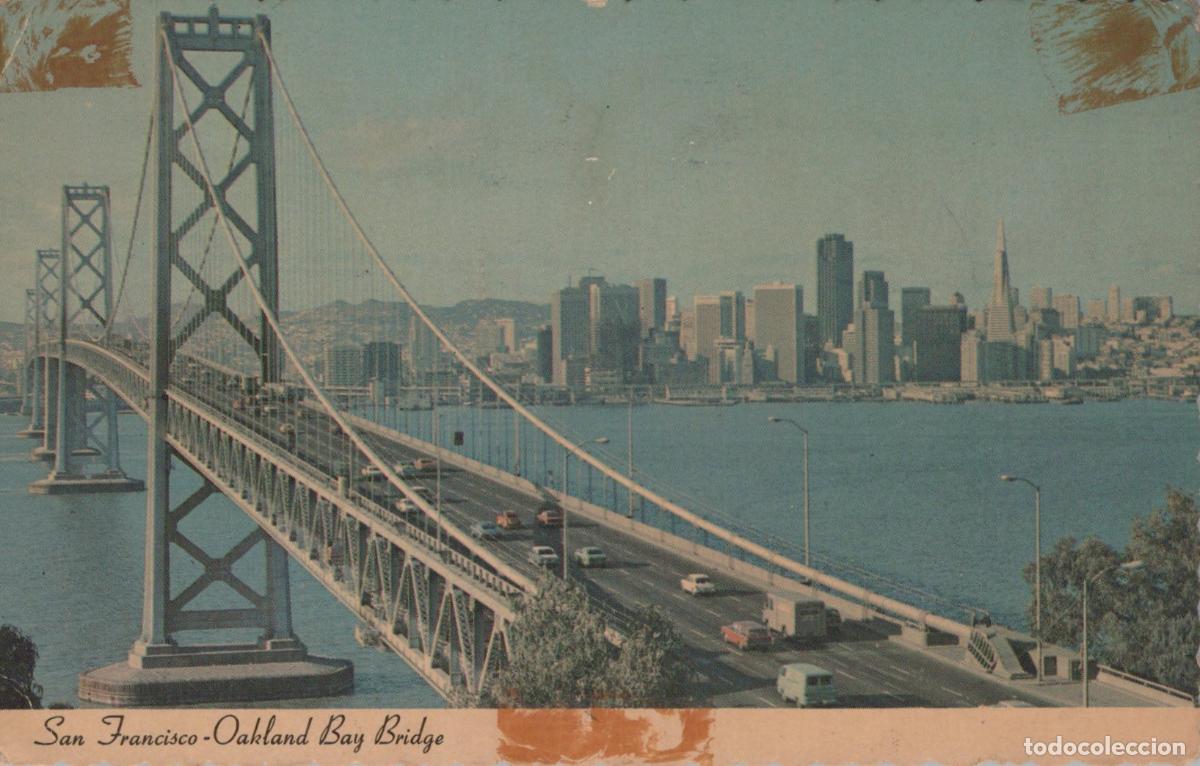 Postales: USA San Francisco Oakland Bay Bridge City Skyline *YAE344