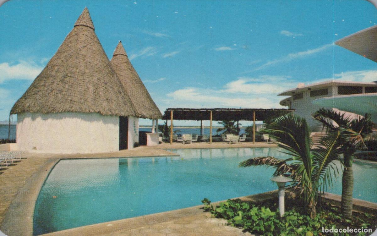 Postales: Mexico Canc&uacute;n M&eacute;xico Hotel Garza Blanca Piscina Tropical Circulada *YAE432