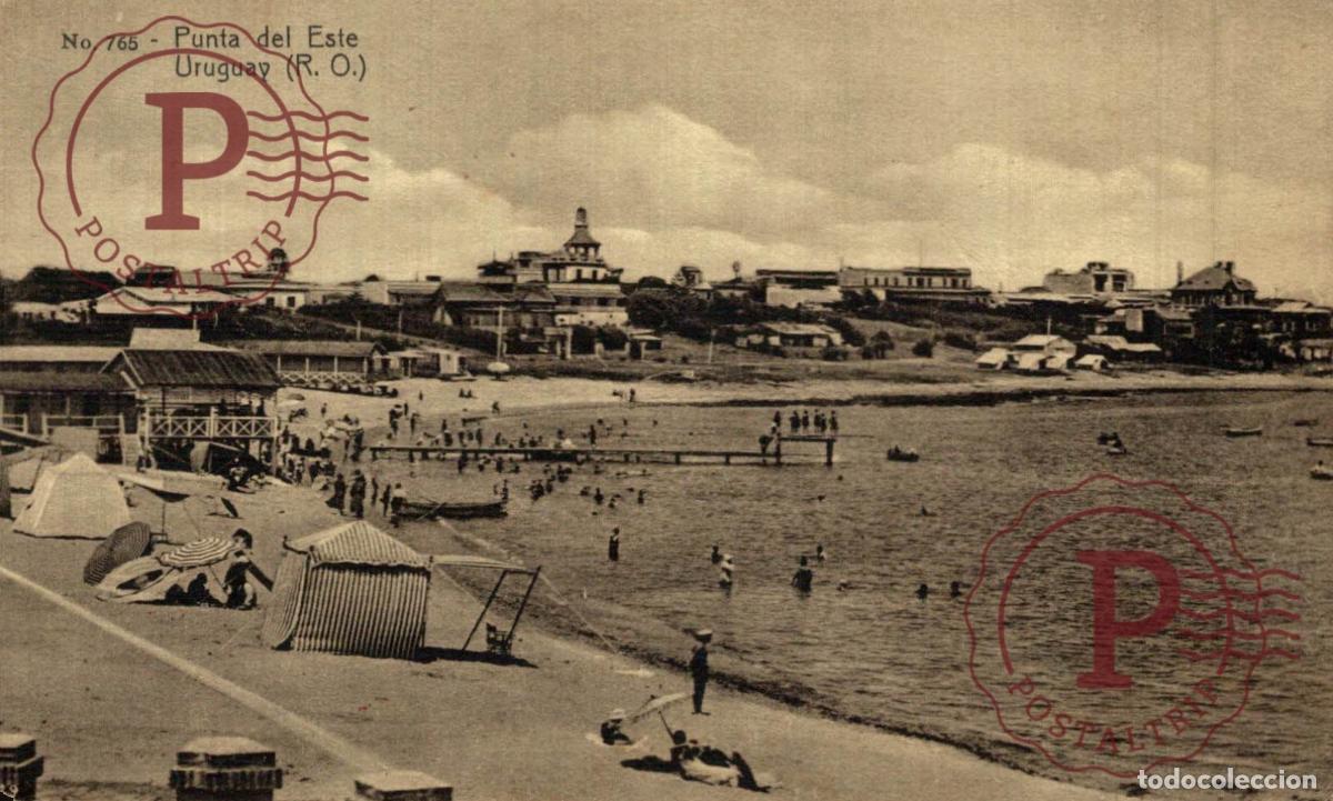 Postales: URUGUAY. PUNTA DEL ESTE. PLAYA.