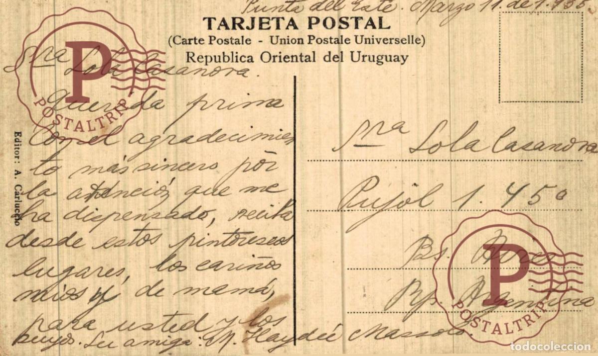 Postales: URUGUAY. PUNTA DEL ESTE. VISTA PARCIAL. - Foto 2