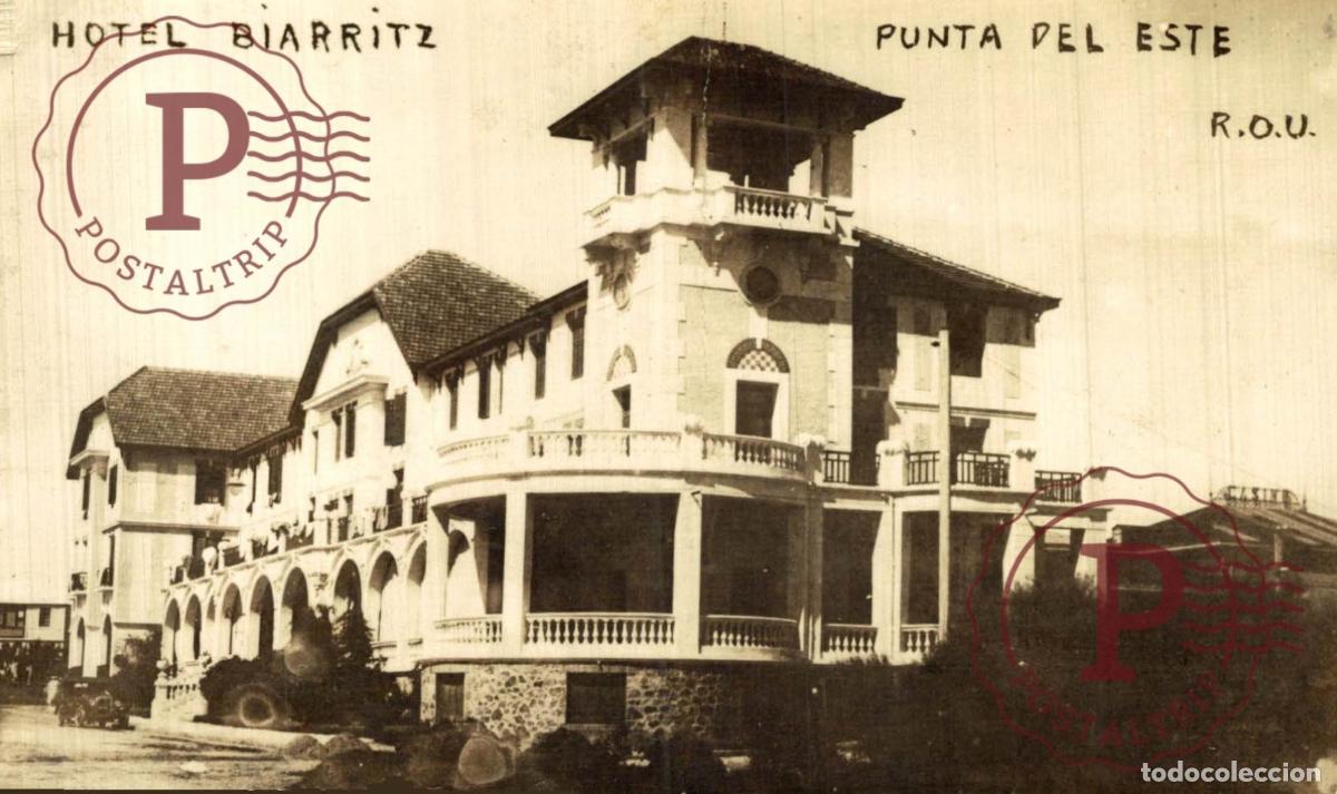 Postales: URUGUAY. PUNTA DEL ESTE. HOTEL BIARRITZ. RPPC FOTOGRAFICA