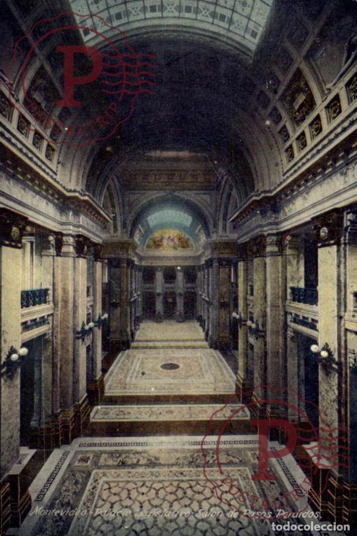 Postales: URUGUAY. Montevideo - Palacio Legislativo - Salon de Pasos Perdidos