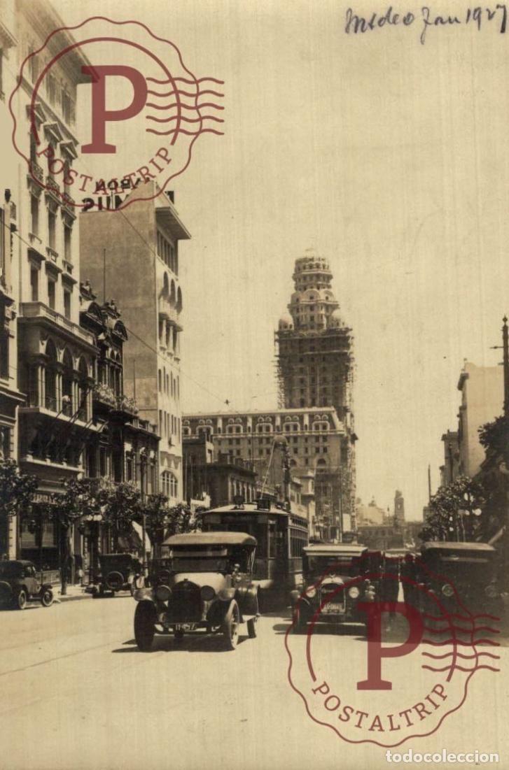 Postais: URUGUAY. Montevideo - CALLE SARANDI 1907 RPPC FOTOGRAFICA