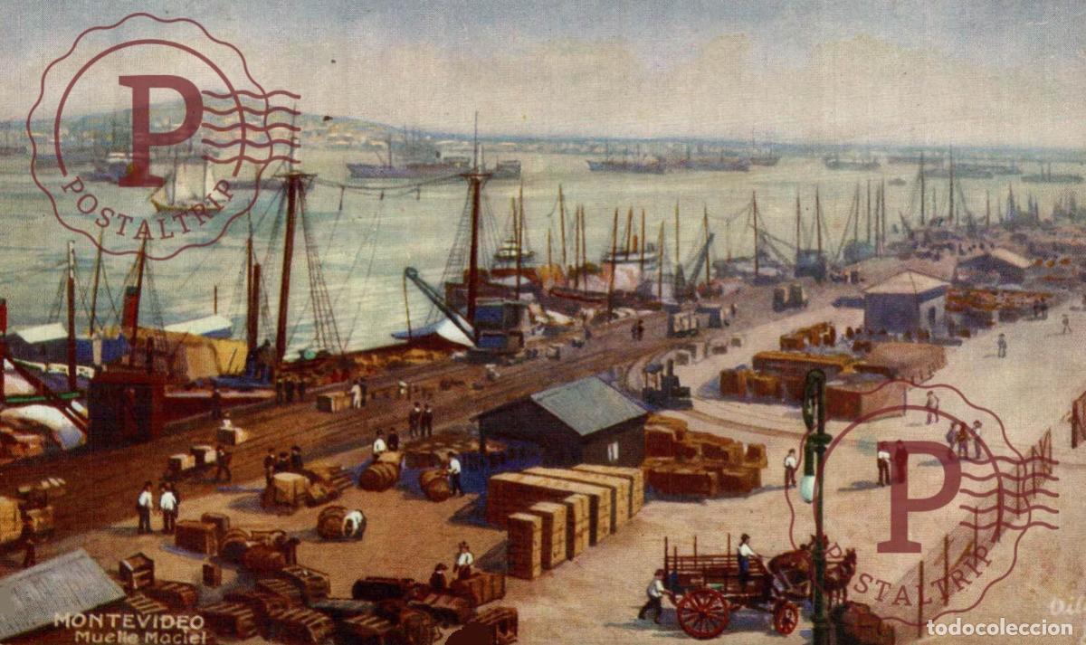 Cartes Postales: URUGUAY. MONTEVIDEO. MUELLE MACIEL