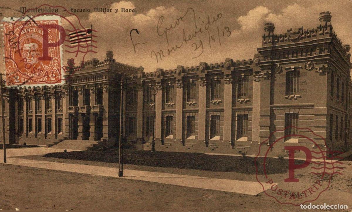 Postais: URUGUAY. MONTEVIDEO. ESCUELA MILITAR Y NAVAL
