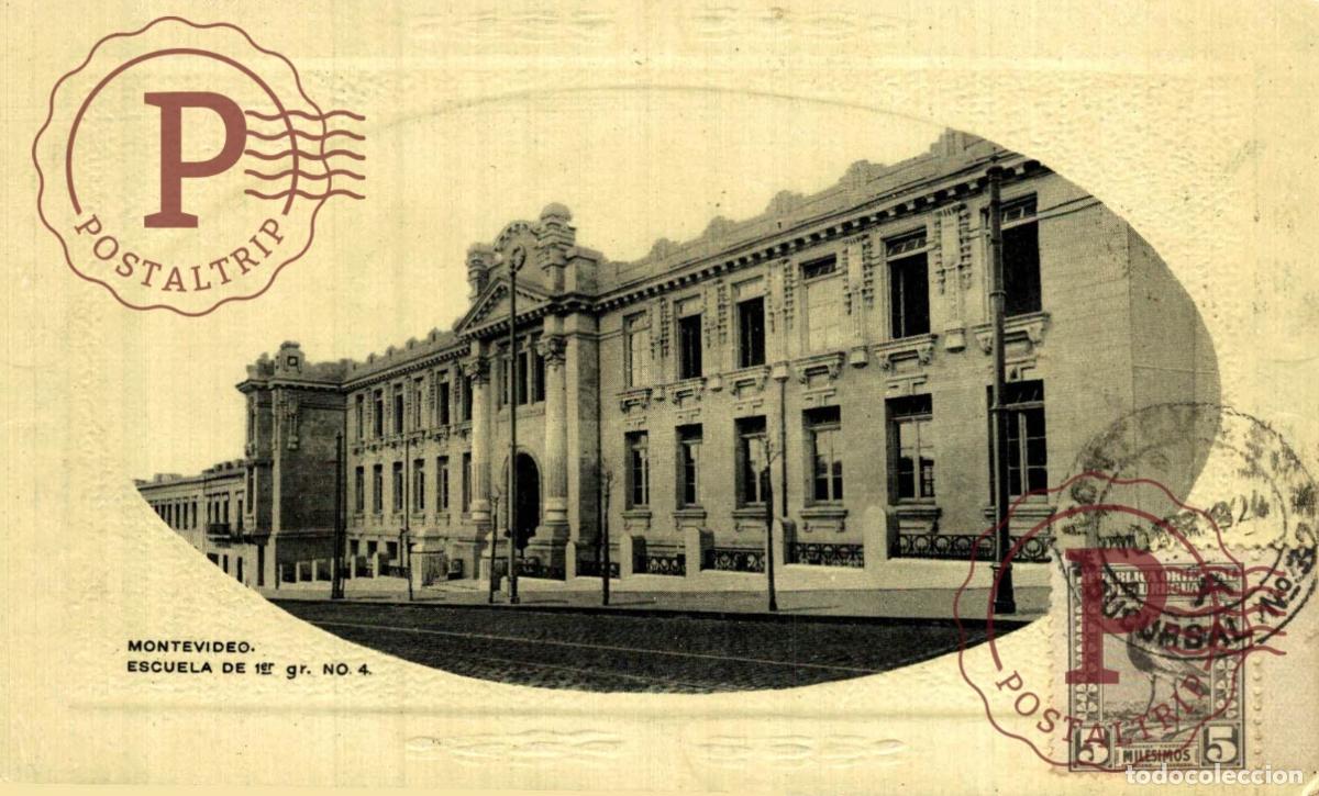 Postkarten: URUGUAY. MONTEVIDEO. ESCUELA DE 1ER GR. NO. 4.