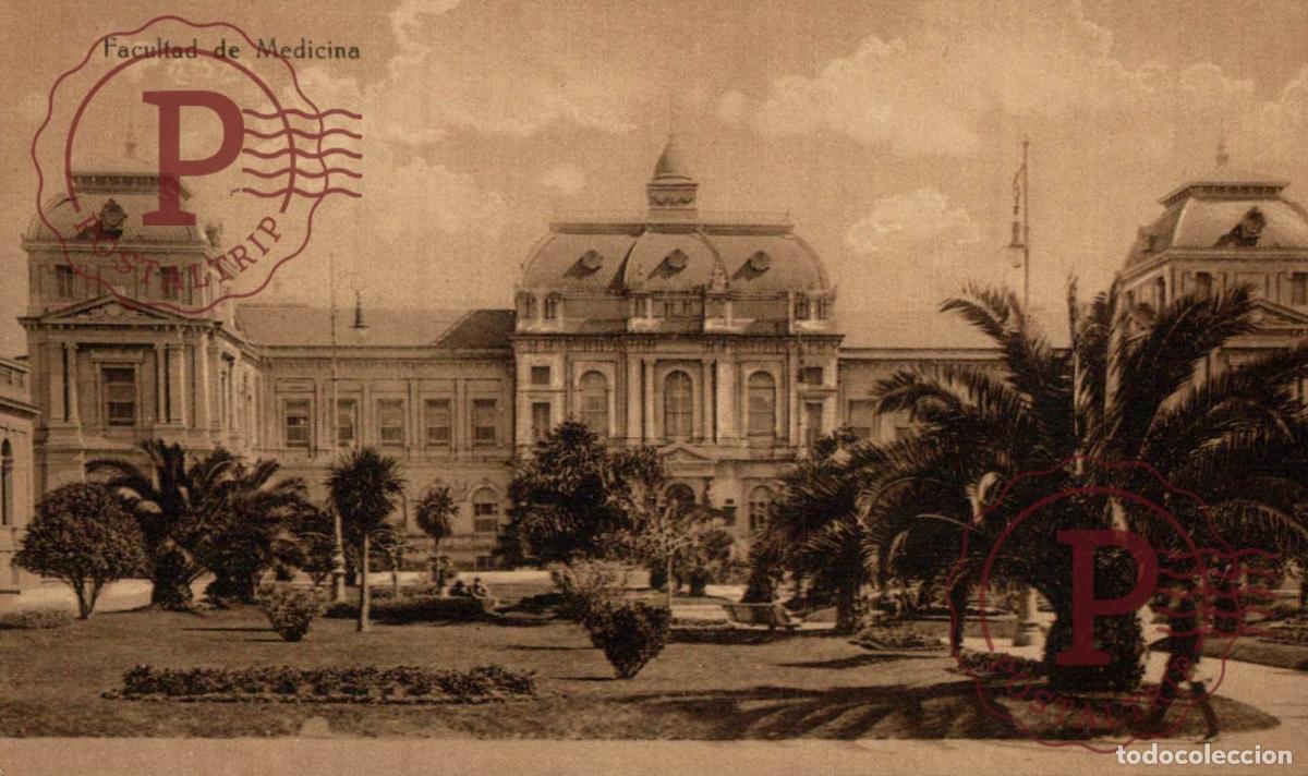 Postkarten: URUGUAY. MONTEVIDEO. FACULTAD DE MEDICINA.