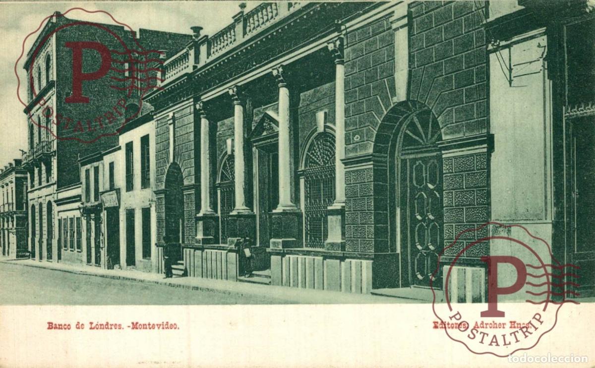 Postkarten: URUGUAY. MONTEVIDEO. BANCO DE LONDRES