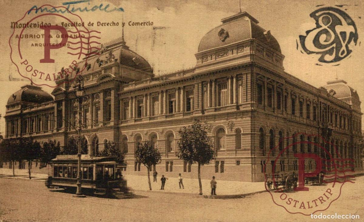 Postkarten: URUGUAY. MONTEVIDEO. FACULTAD DE DERECHO Y COMERCIO