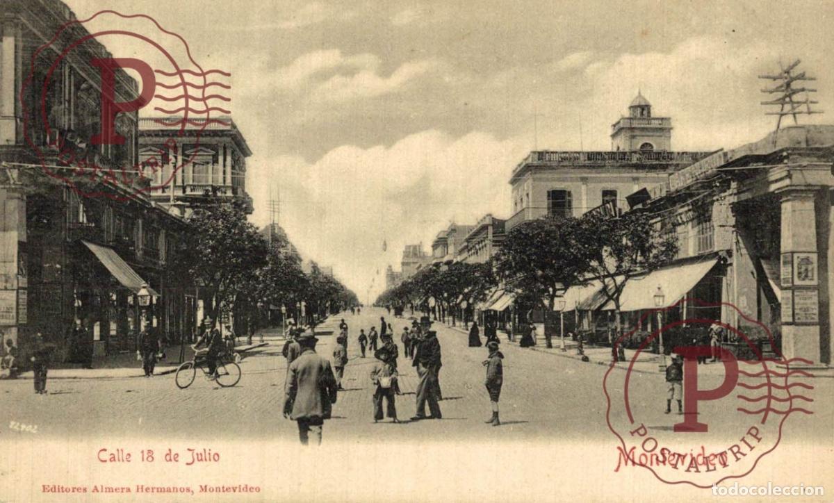 Postkarten: URUGUAY. MONTEVIDEO. CALLE 18 DE JULIO.