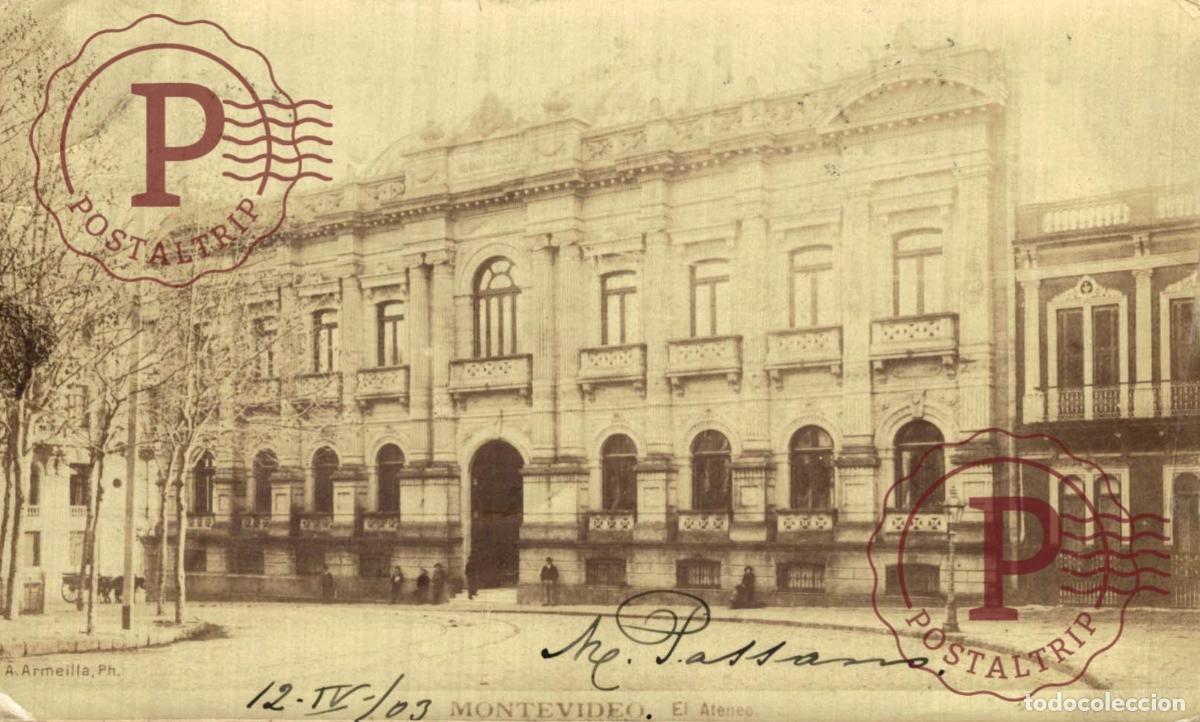 Postkarten: URUGUAY. MONTEVIDEO. EL ATENEO. RPPC. FOTOGRAFICA