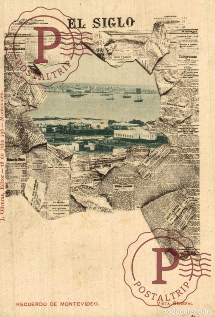 Postales: URUGUAY. MONTEVIDEO EL SIGLO. VISTA GENERAL. PERIODICO. NEWSPAPER