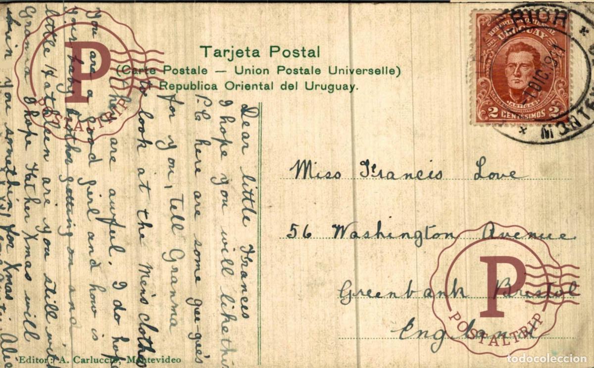 Postales: URUGUAY. MONTEVIDEO. RETRETA MILITAR. - Foto 2