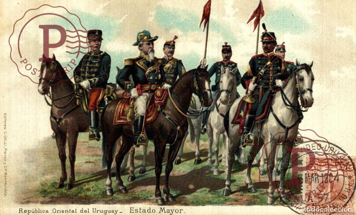 Postales: URUGUAY. ESTADO MAYOR. MILITAR MILITAIRE MILITARY