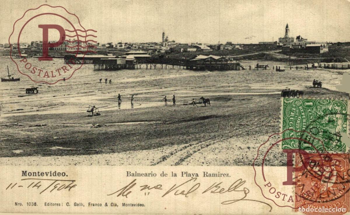 Postales: URUGUAY. MONTEVIDEO. BALNEARIO PLAYA RAMIREZ.