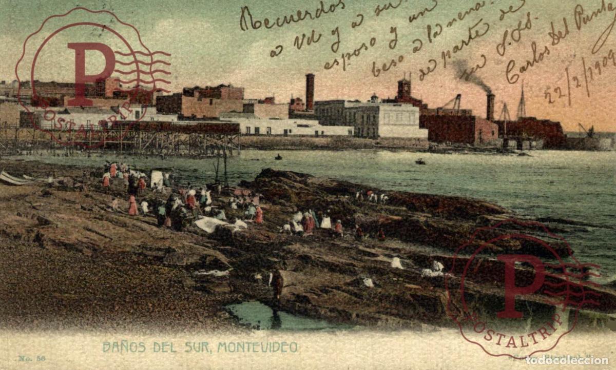 Postales: URUGUAY. MONTEVIDEO. BA&Ntilde;OS DEL SUR.