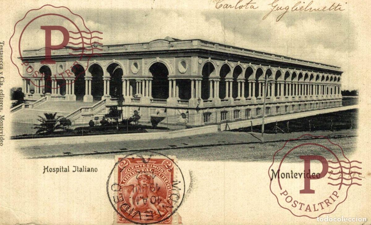 Postales: URUGUAY. MONTEVIDEO. HOSPITAL ITALIANO