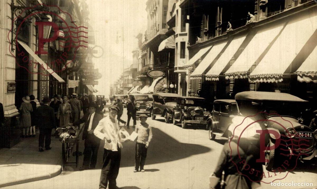 Postales: URUGUAY. MONTEVIDEO. CALLE JUAN CARLOS GOMEZ. RPPC. FOTOGRAFICA