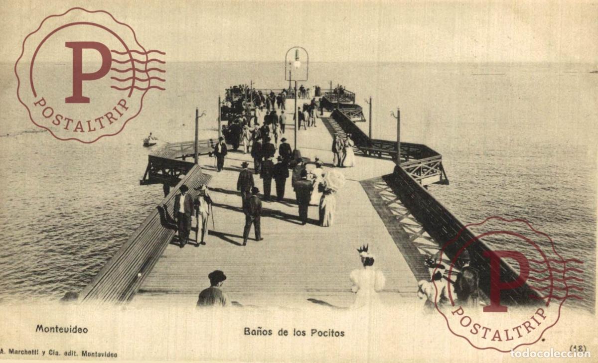 Postales: URUGUAY. MONTEVIDEO. BA&Ntilde;OS DE LOS POCITOS.