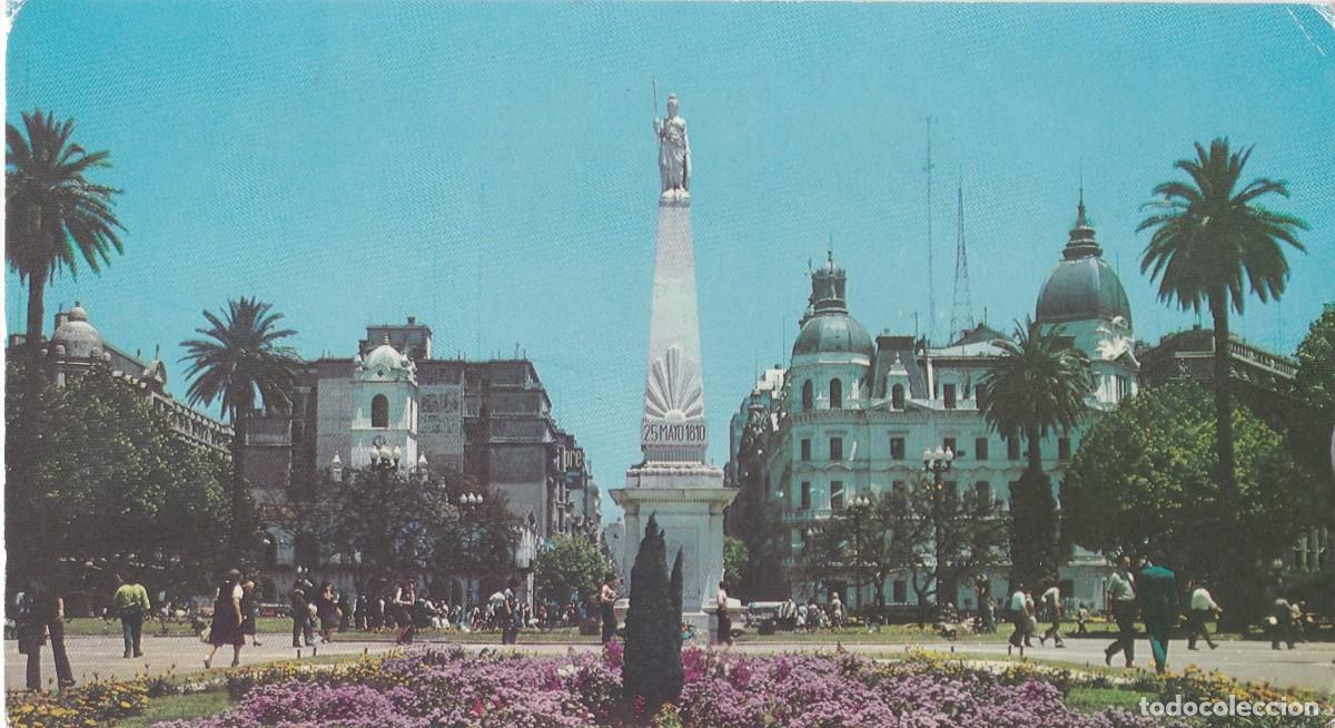 Postales: BUENOS AIRES (ARGENTINA). PLAZA Y PIR&Aacute;MIDE DE MAYO