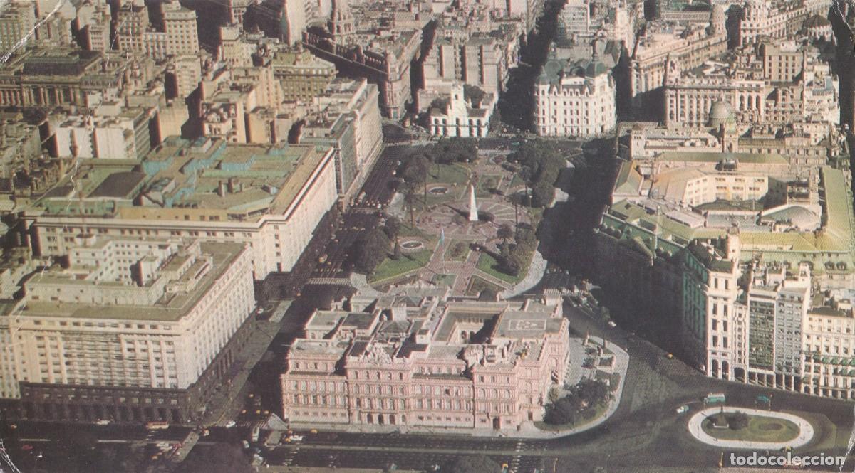 Postales: BUENOS AIRES (ARGENTINA). VISTA AEREA CASA DE GOBIERNO Y PLAZA DE MAYO