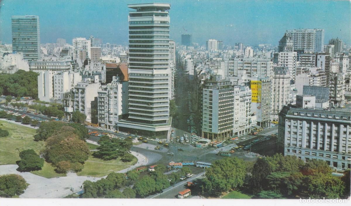 Postales: BUENOS AIRES (ARGENTINA). PLAZA S. MART&Iacute;N Y CRUCE ENTRE AV. LIBERTADOR Y J.M. RAMOS MEJ&Iacute;A CON JUNCAL