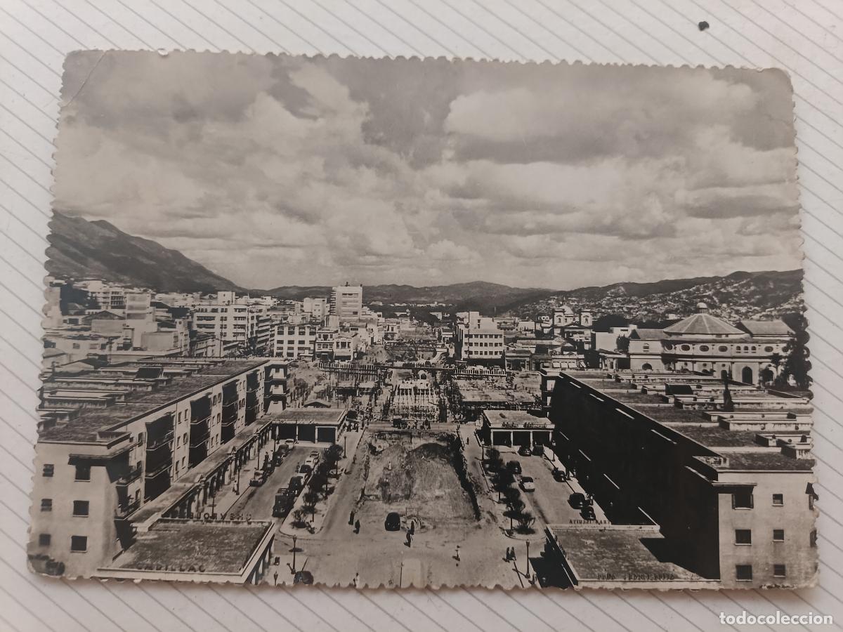 Postales: Venezuela, Caracas, postal no escrita. Avenida Bol&iacute;var en construcci&oacute;n