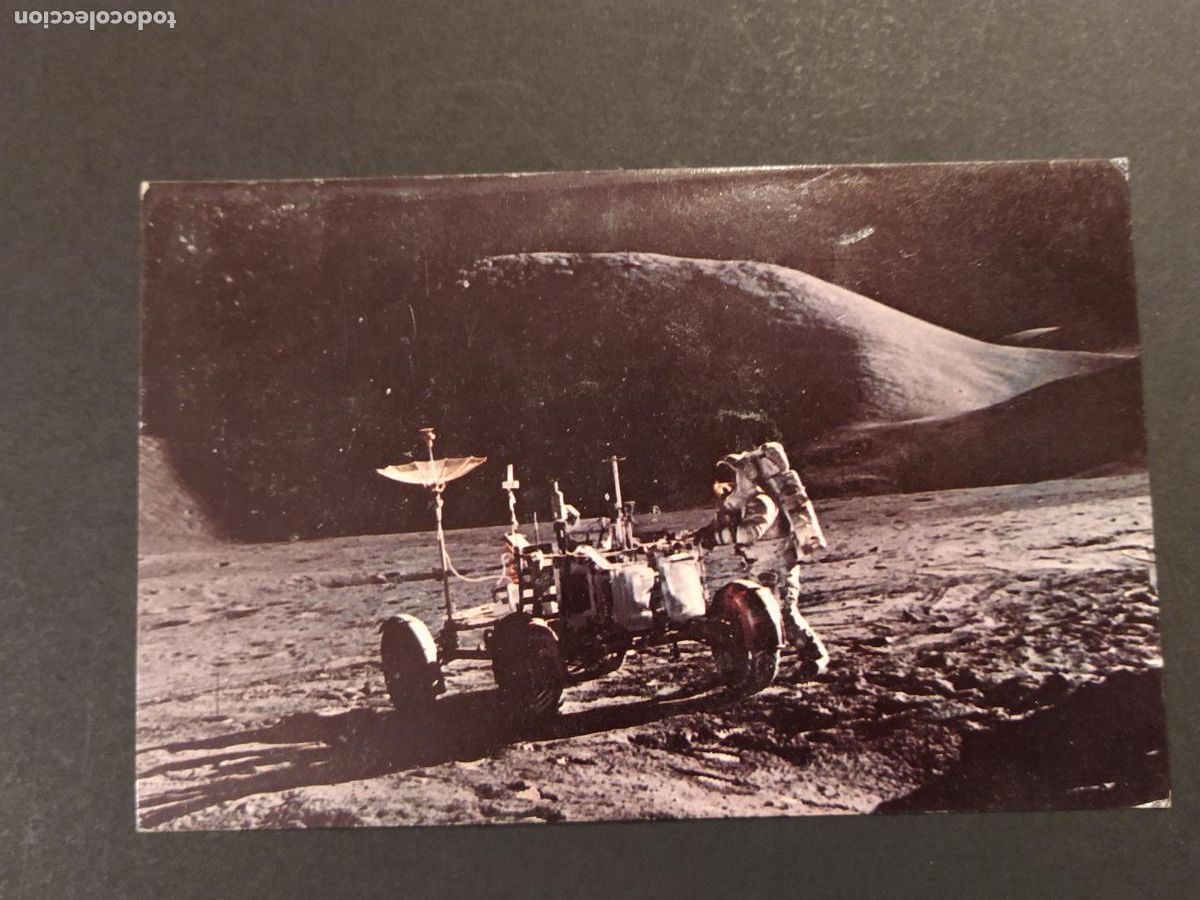 Postales: JOHN F KENNEDY SPACE CENTER NASA - IRWIN AT ROVER PARKED NEAR - POSTAL ANTIGUA -(116.639)