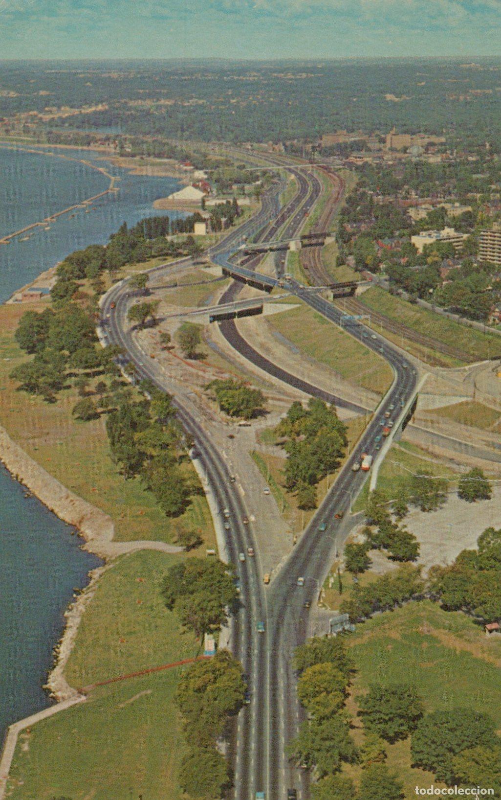 Postkarten: Canada Toronto Fred Gardiner Expressway Lake Aerial View Unposted *YAK171