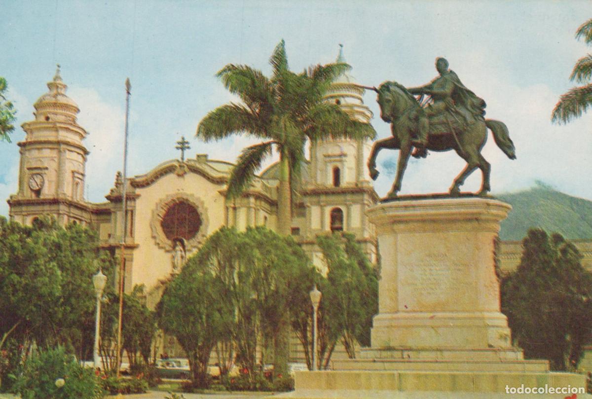 Cartoline: Venezuela Merida Plaza Bolivar Cathedral Metropolitana Estatua Unposted *YAK262