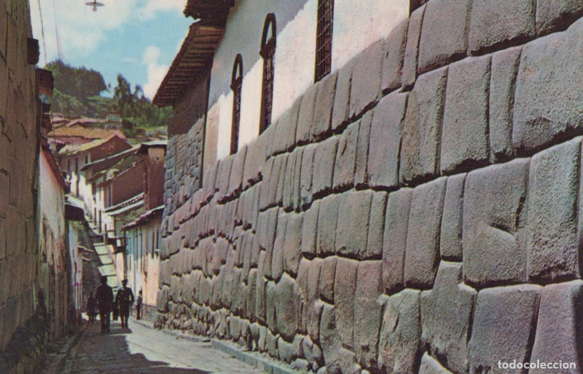 Cartoline: Peru Cusco Peru Calle Hatunrumiyoc Muro Inca Architecture Unposted *YAK267