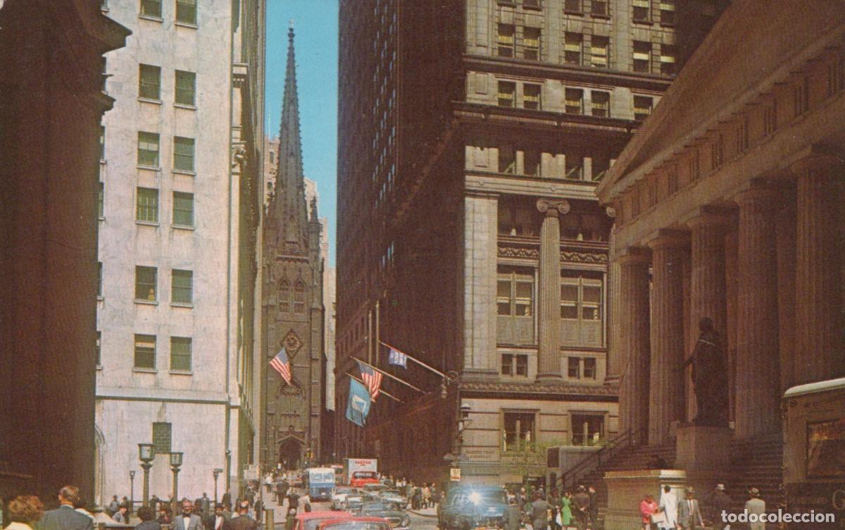 Cartes Postales: USA New York City Wall Street Trinity Church Architecture Unposted *YAK288