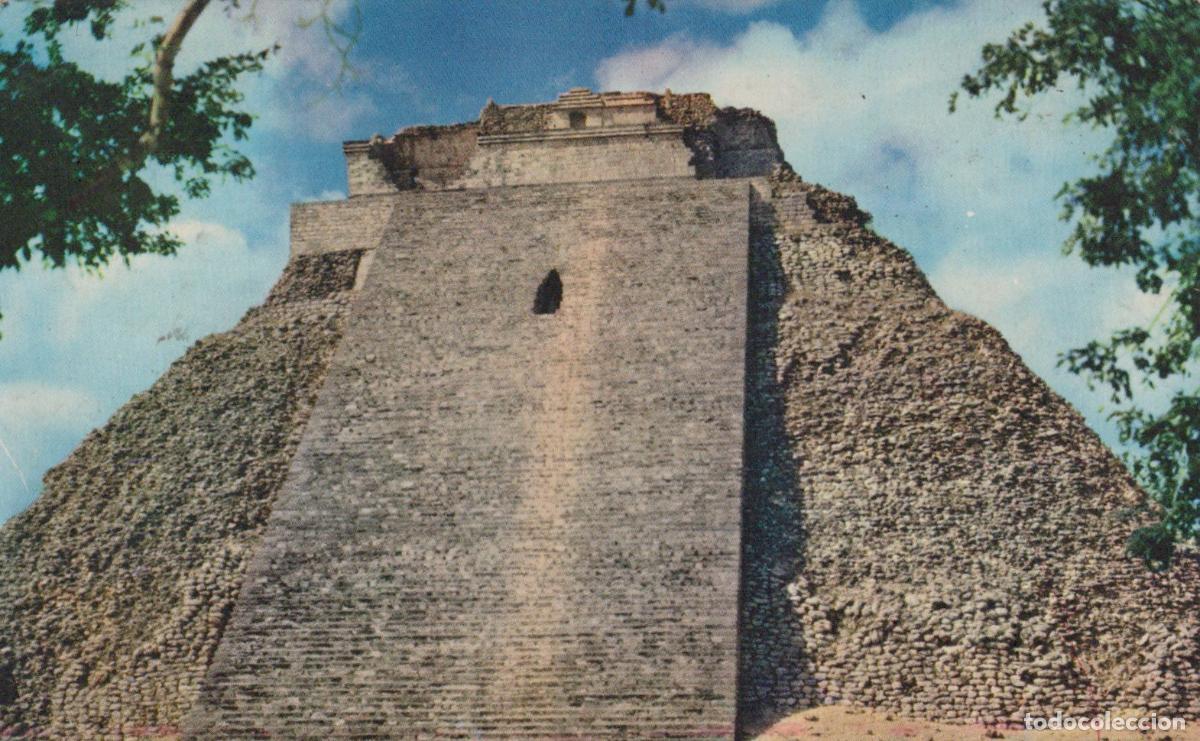 Postales: Mexico Uxmal Mexico El Castillo Adivino Ruinas Mayas *YAK298