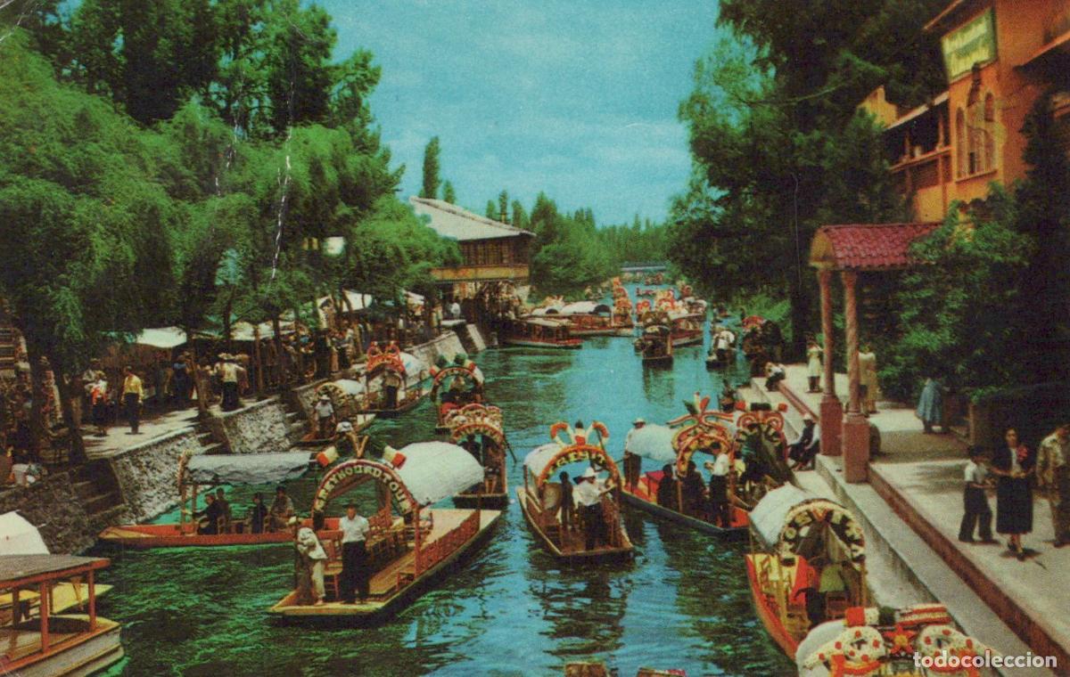 Postales: Mexico Mexico City Mexico Xochimilco Canales Barcas People *YAK313