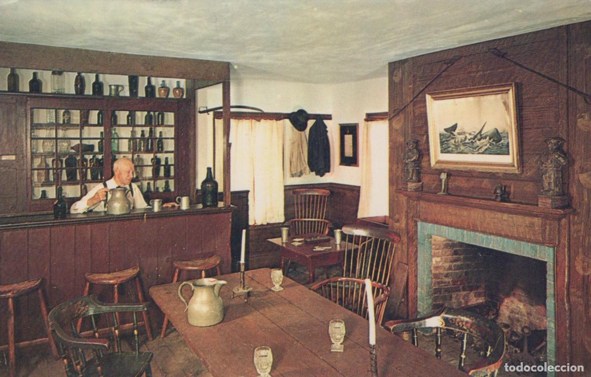Postales: USA Mystic Schaefer S Spouter Tavern Interior Unposted *YAK305