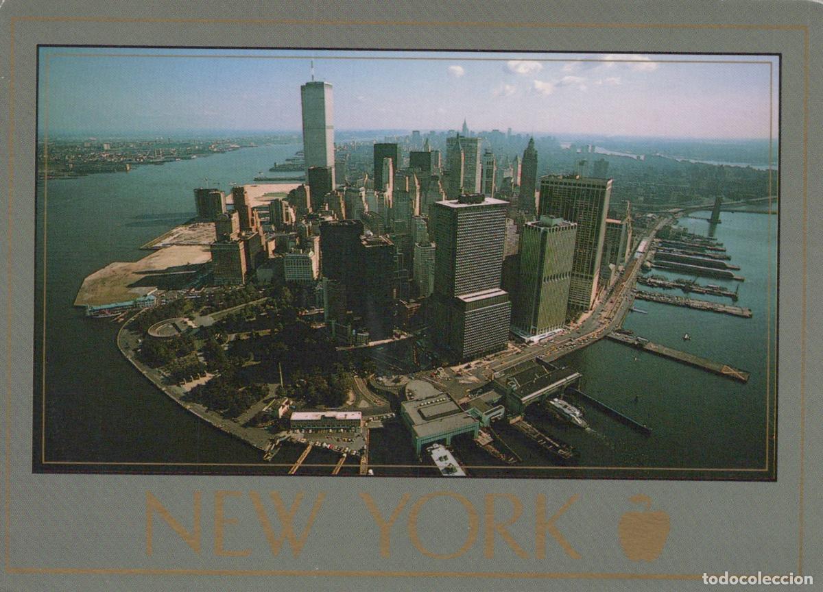 Postales: USA New York City Aerial View World Trade Center Manhattan Skyline *YAM349
