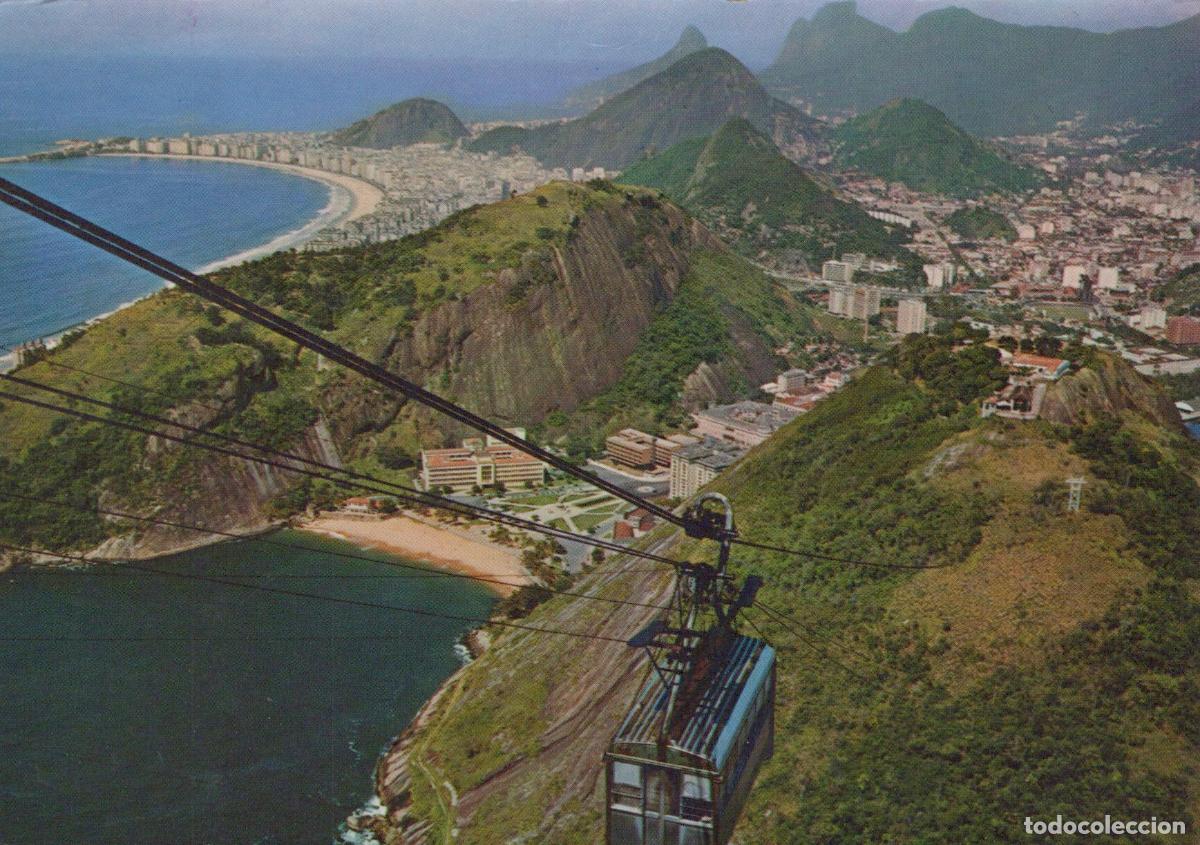 Postales: Brazil Rio de Janeiro Panoramic View From Sugarloaf Mountain Cable Car *YAM385