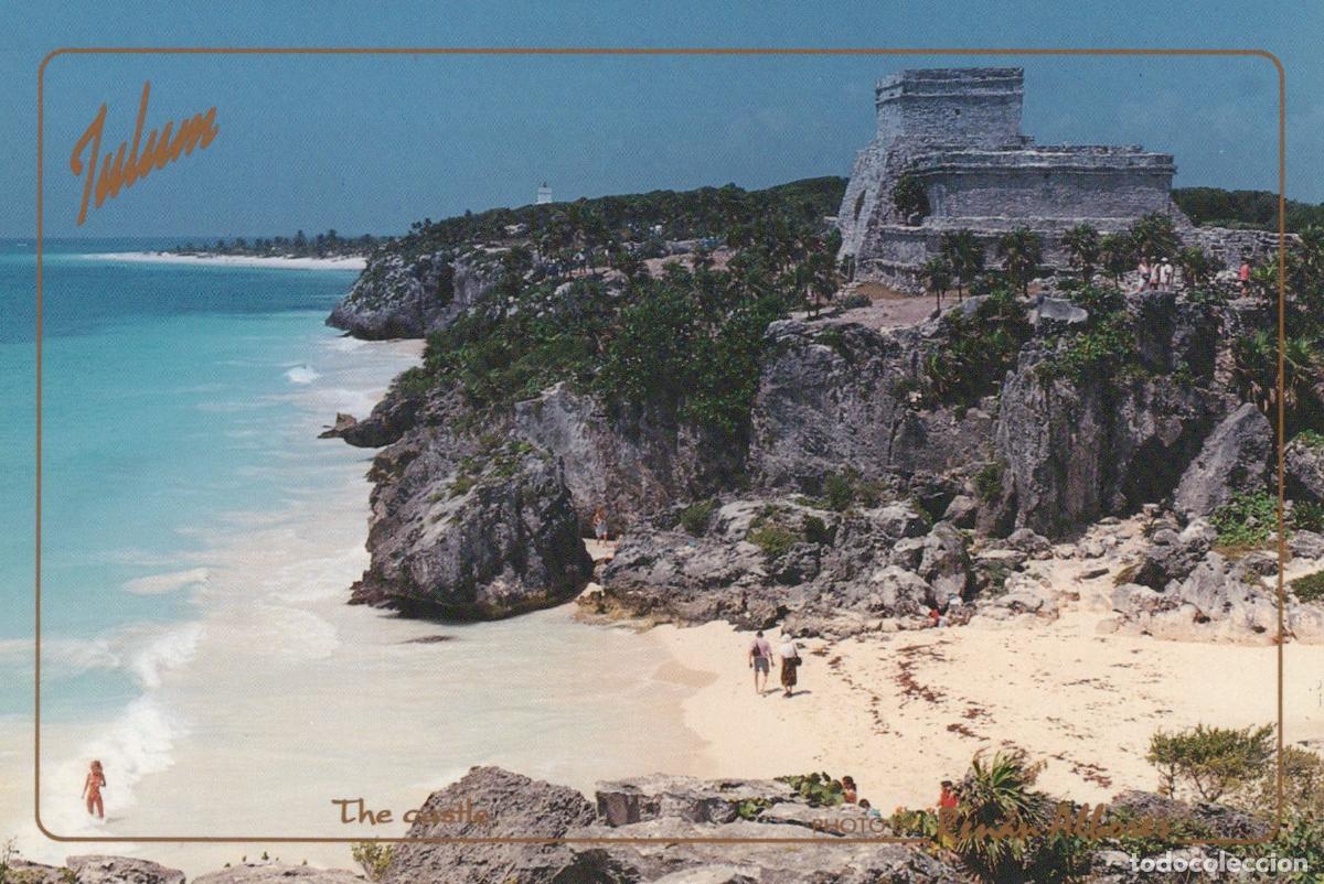 Postales: Mexico Tulum Ancient Mayan Ruins El Castillo Beach Caribbean Unposted *YAM433