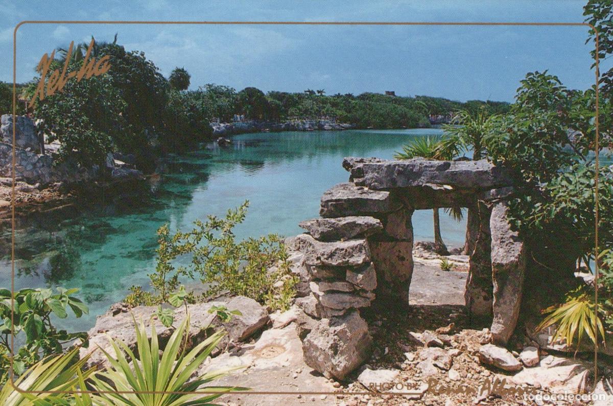 Postales: Mexico Cancun Xel Ha Lagoon Ancient Mayan Ruins Tropical Unposted *YAM432