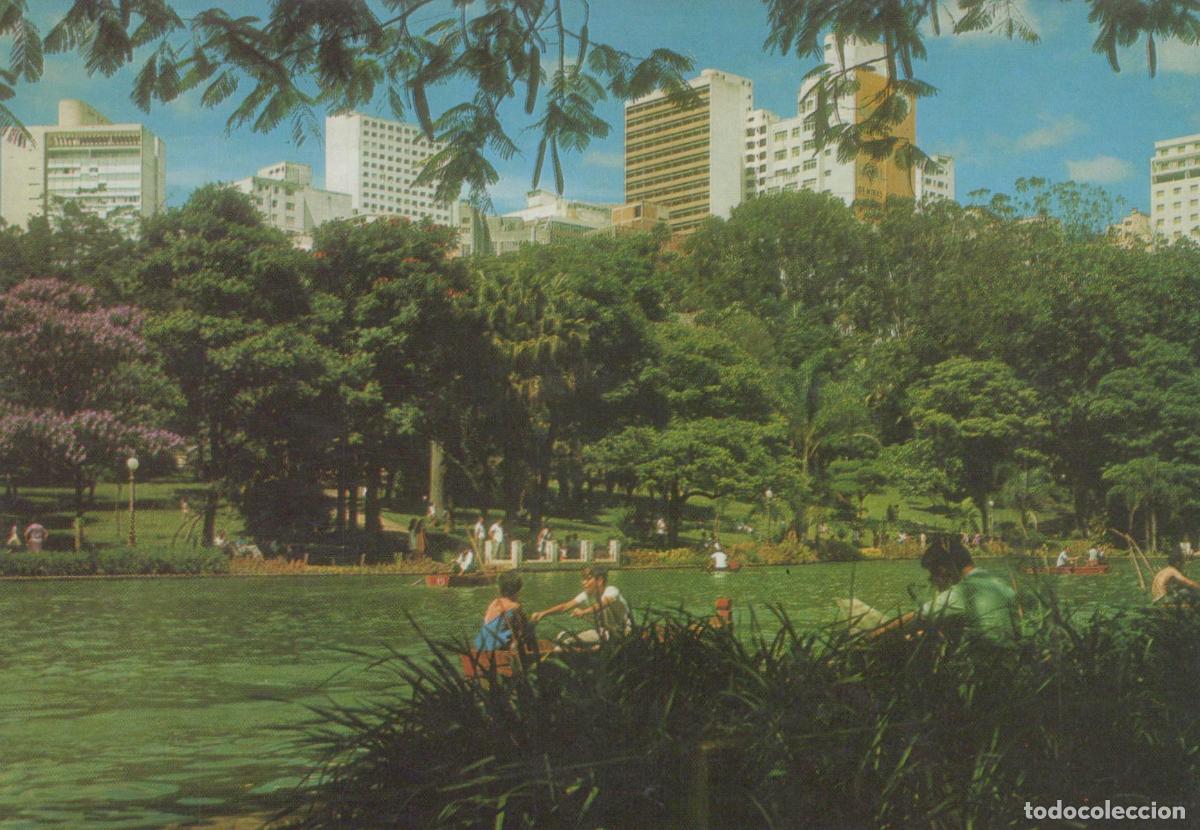 Postales: Brazil Belo Horizonte MG Partial View of Park With Lake and Unposted *YAM750