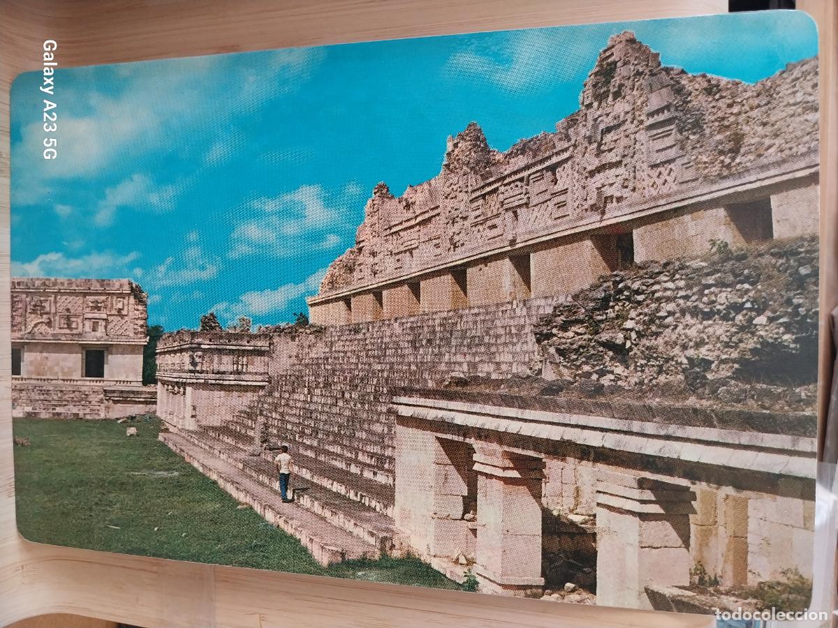 Postales: UXMAL YUCATAN MEXICO TARJETON SC ORIGINAL 22X14CMS ANIMADA