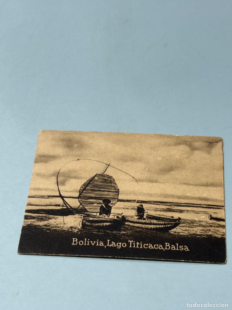 Postales: POSTAL ORIGINAL. D&Eacute;CADA A&Ntilde;OS 30. BOLIVIA. LAGO TITICACA. BALSA. N&ordm; 2091
