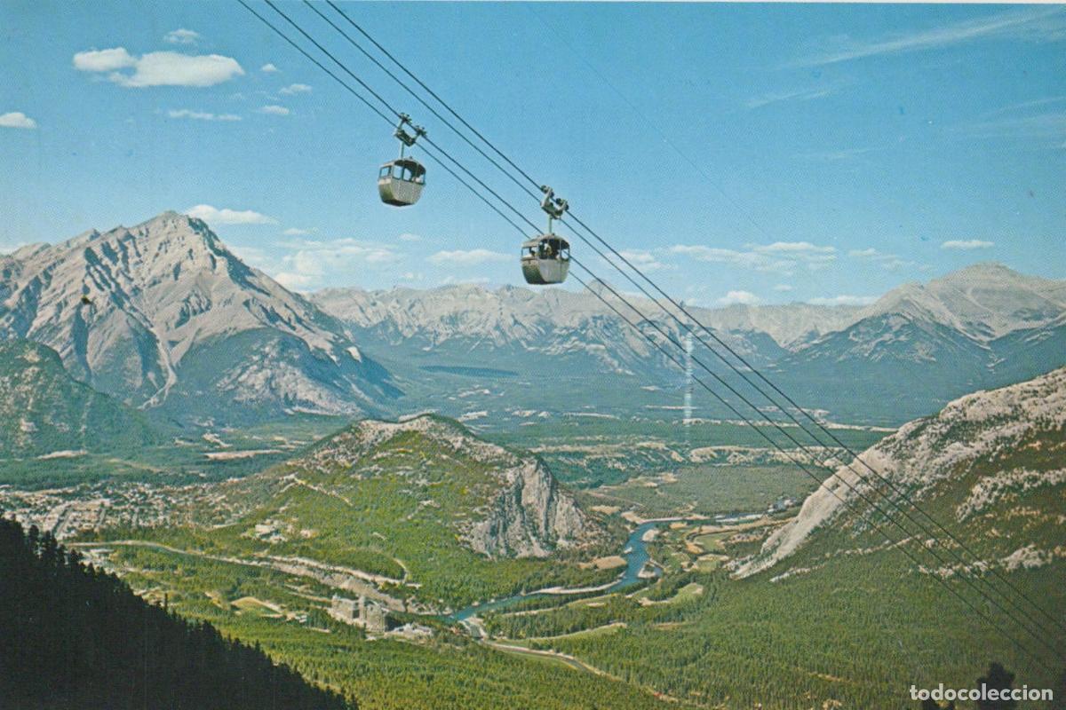 Postales: Canada Banff Canadian Rockies Sulphur Mountain Gondola Lift Bow Valley *YAP407