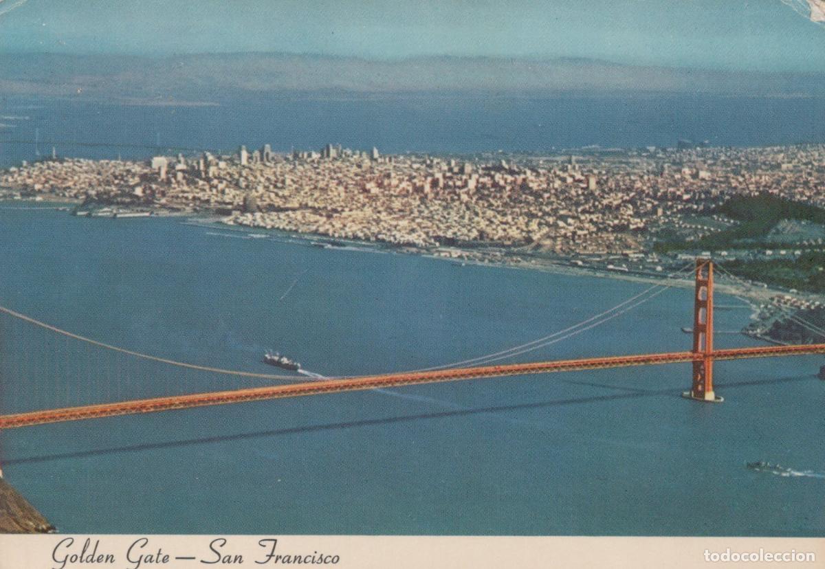 Postales: USA San Francisco Golden Gate Bridge Aerial View 1973 *YAP782