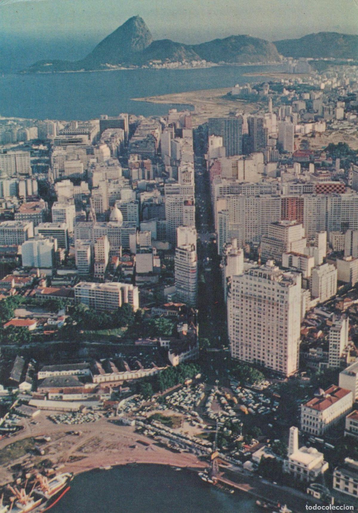 Postales: Brazil Rio de Janeiro Aerial View of Cityscape With Sugarloaf Mountain *YAR147