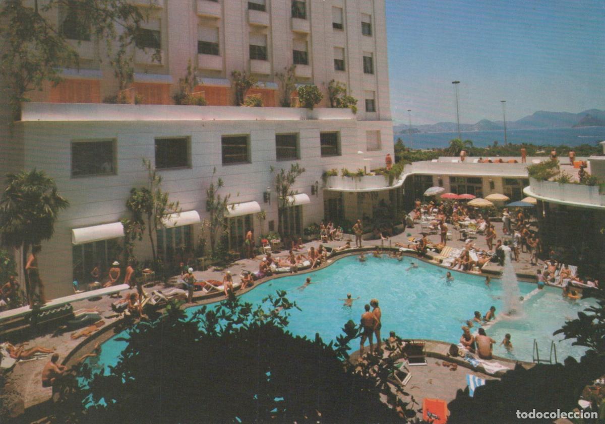 Postales: Brazil Rio de Janeiro Hotel Gloria Swimming Pool and Guests *YAR340